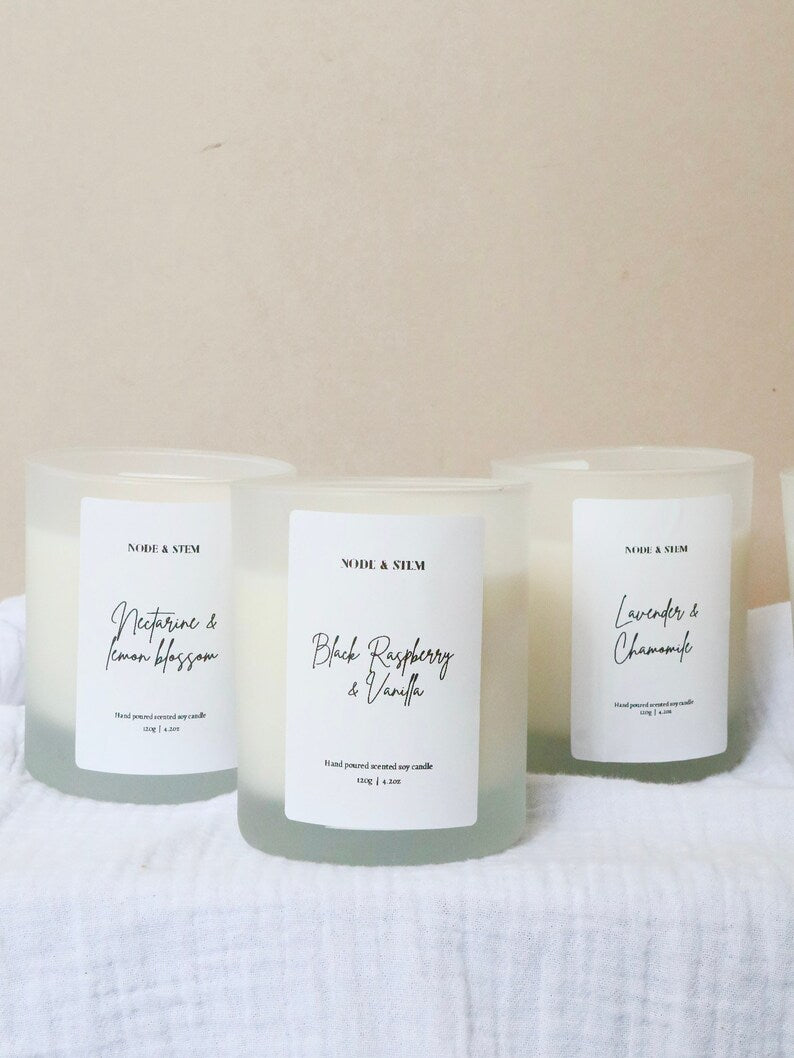 Lavender & Chamomile scented candle